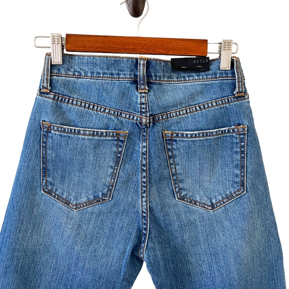 DSTLD Distressed Button Fly Mom Jean Size 25 - Picture 8 of 14